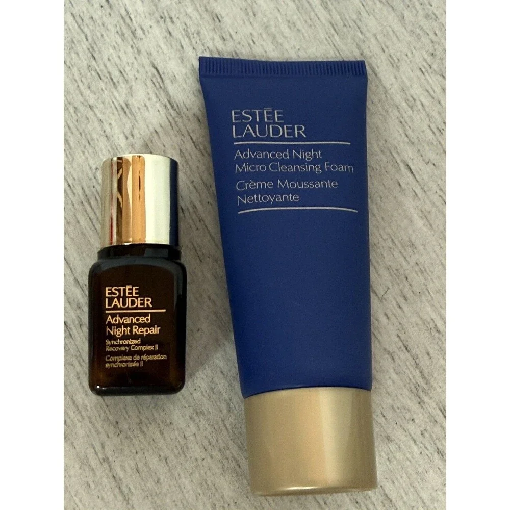 Estee Lauder Advanced Night Repair Face 7ml/ .24 oz & Micro Cleansing 1 oz/ 30ml